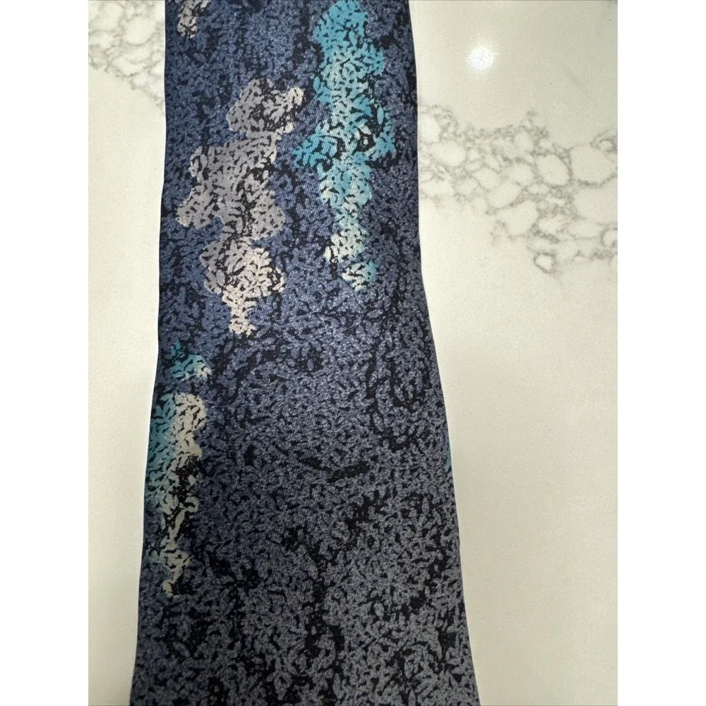 Christian St John Snow Man Navy Tie Design, Italian‎ Silk, Handmade, USA
